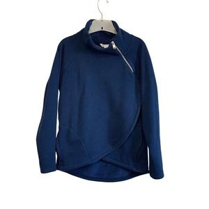 Athleta Women’s Kozy Karma Asymetrical Enchanted Blue Pullover Size Small
